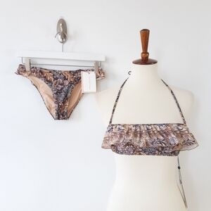 Spell | Oasis Frills Peplum 2 pc Bikini Set